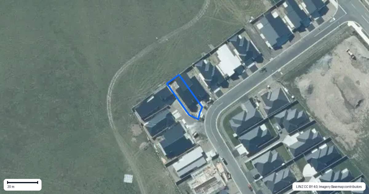Property context map for 18 Tarata Way, Rolleston
