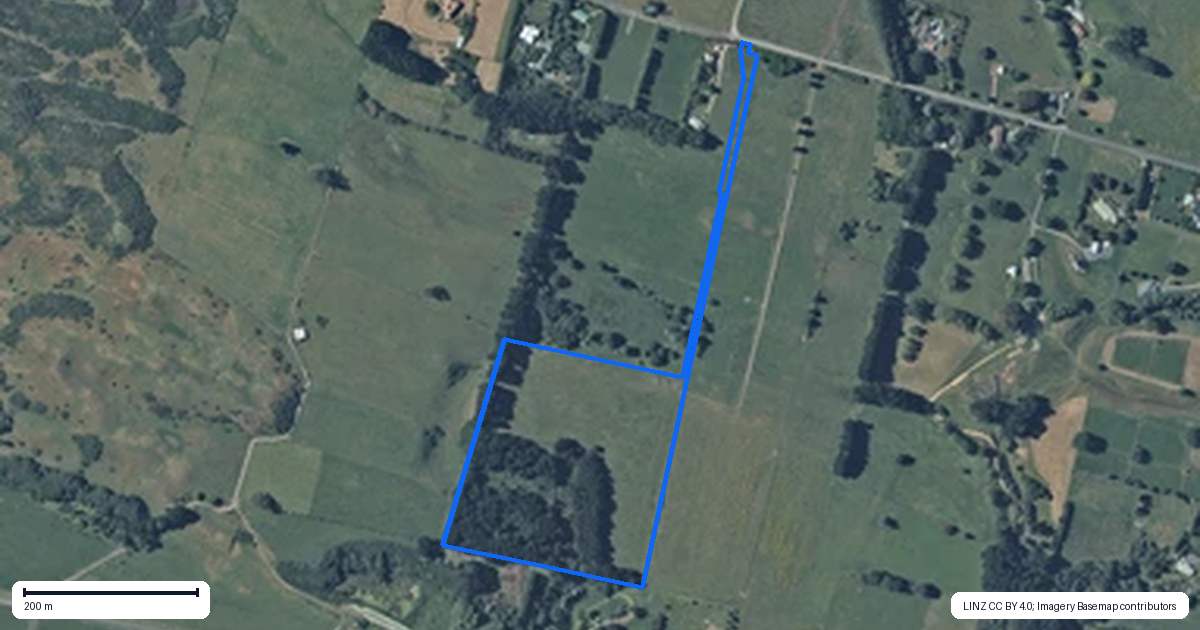 Property context map for 147B Papaitonga Lake Road, Ohau