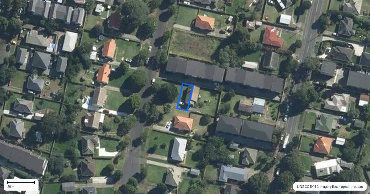 Property context map for 10C Bagnall Avenue, Point England, Auckland