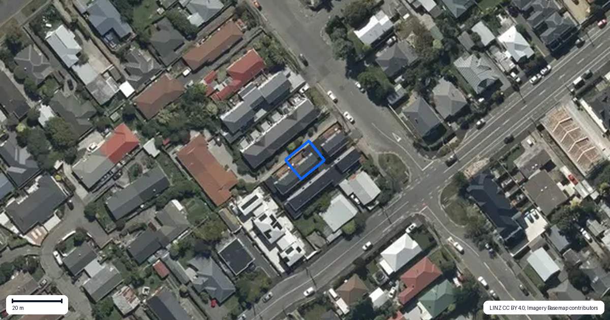 Property context map for 2/131 Simeon Street, Spreydon, Christchurch