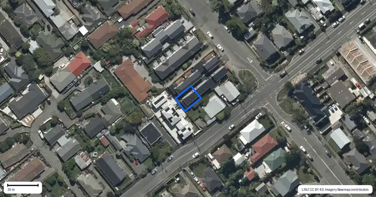 Property context map for 4/131 Simeon Street, Spreydon, Christchurch