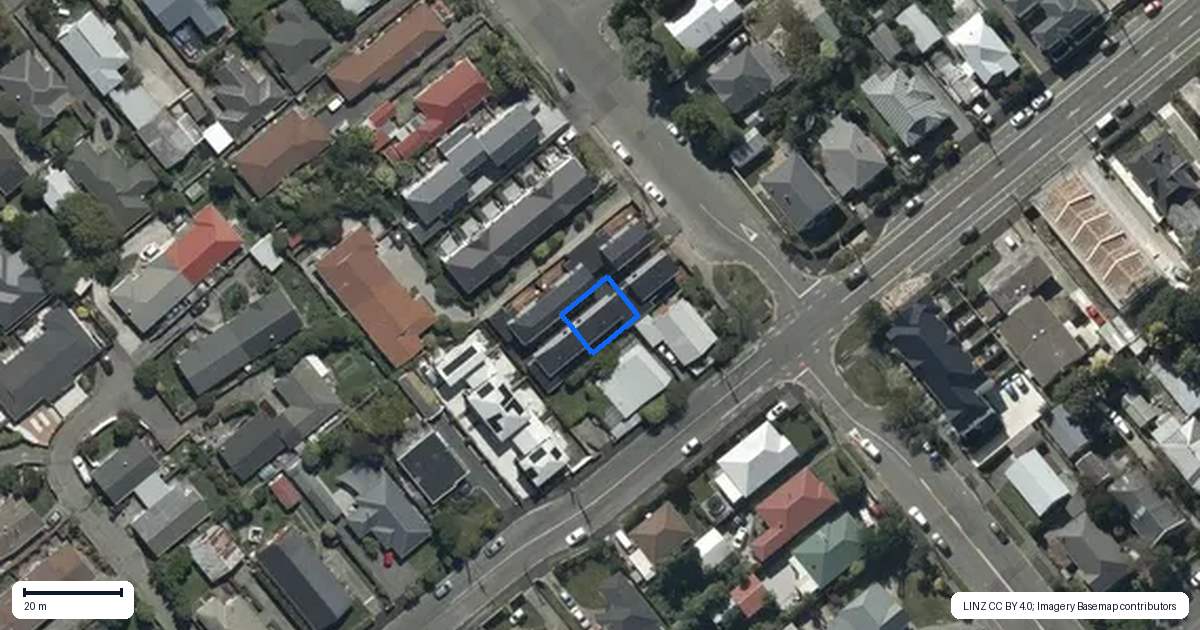 Property context map for 5/131 Simeon Street, Spreydon, Christchurch