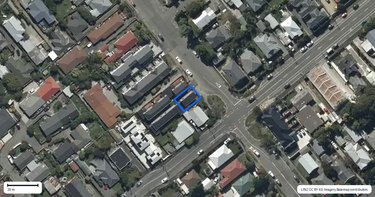 Property context map for 6/131 Simeon Street, Spreydon, Christchurch