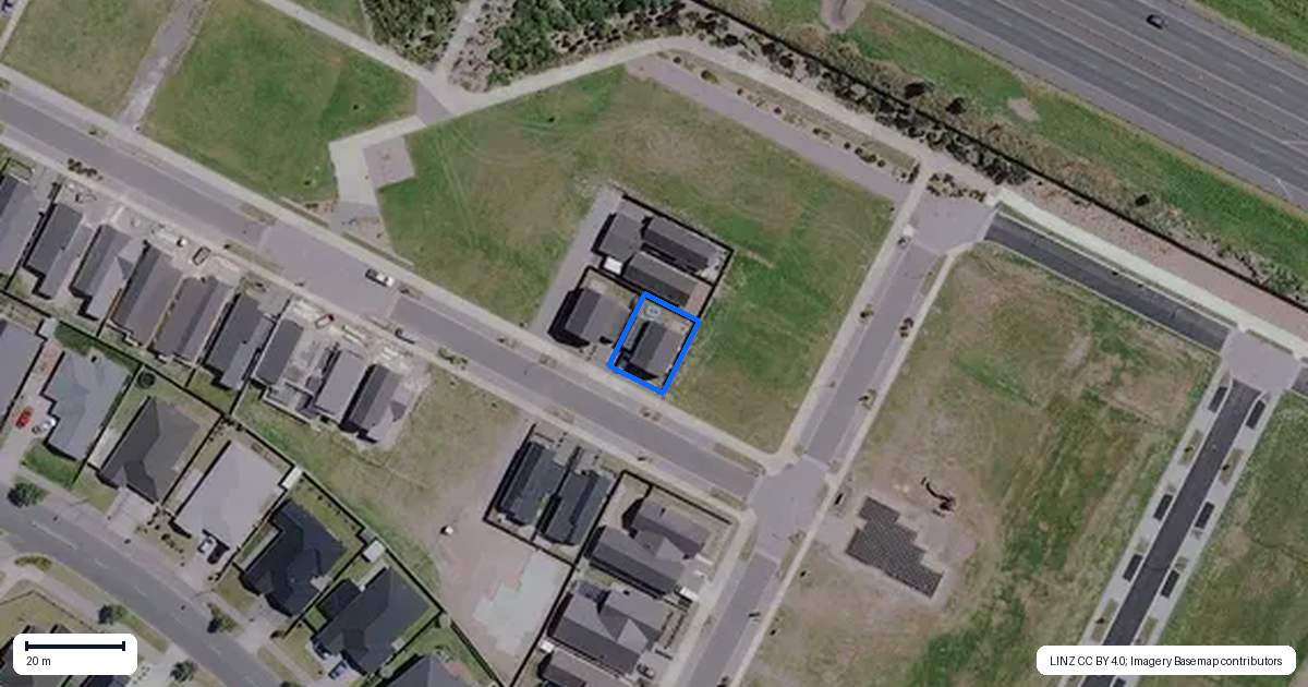Property context map for 83 Overton Street, Rototuna North, Hamilton