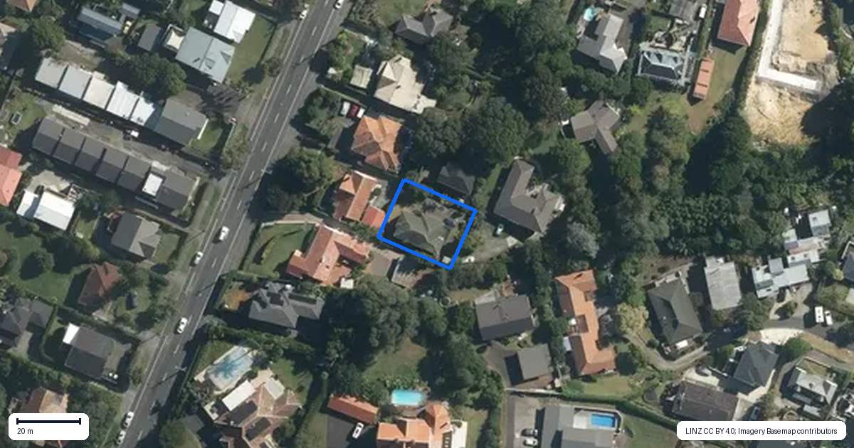 Property context map for 134A Ladies Mile, Ellerslie, Auckland