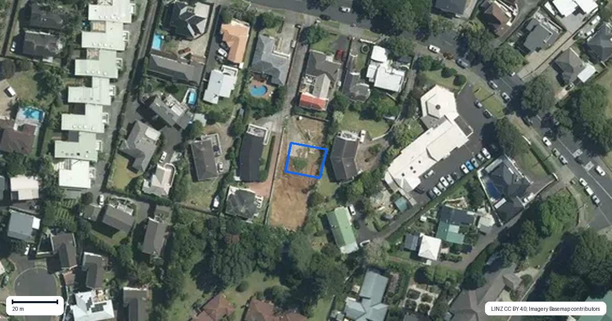 Property context map for 187B Riddell Road, Glendowie, Auckland