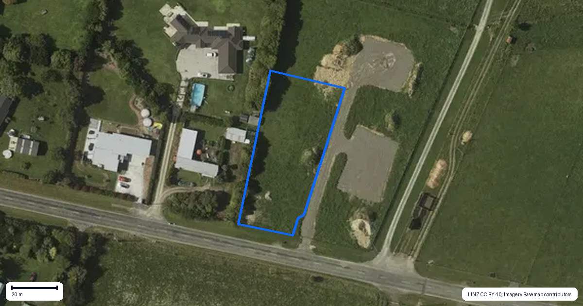 Property context map for 121A Muhunoa East Road, Ohau