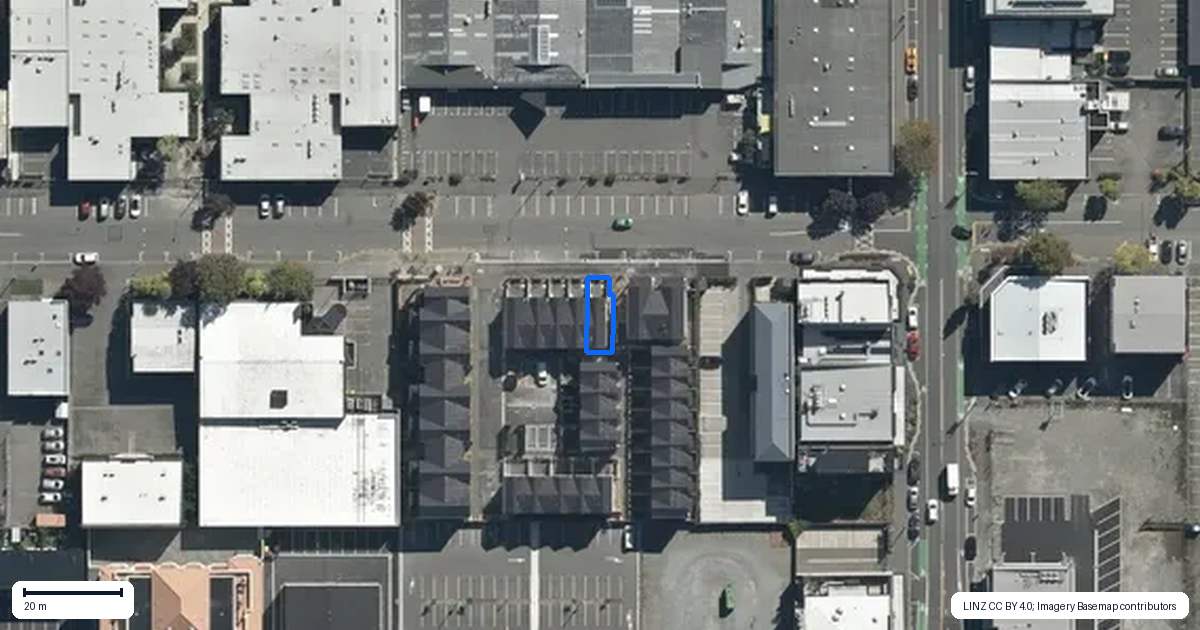 Property context map for 102 Peterborough Street, Christchurch Central, Christchurch