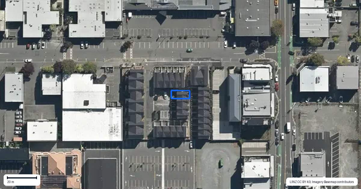 Property context map for 1/104 Peterborough Street, Christchurch Central, Christchurch