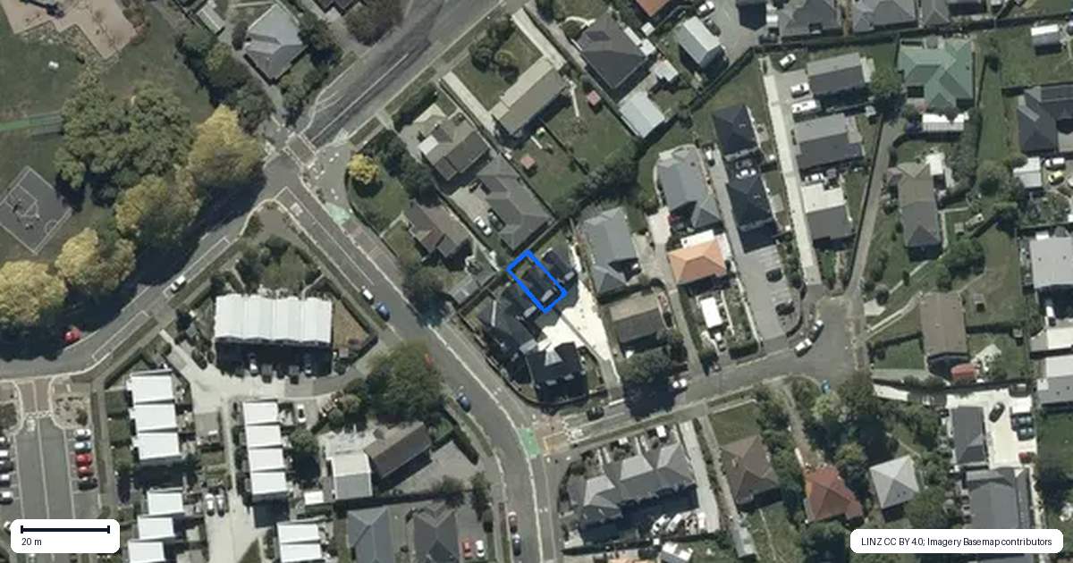 Property context map for 3/1 Huia Street, Riccarton, Christchurch