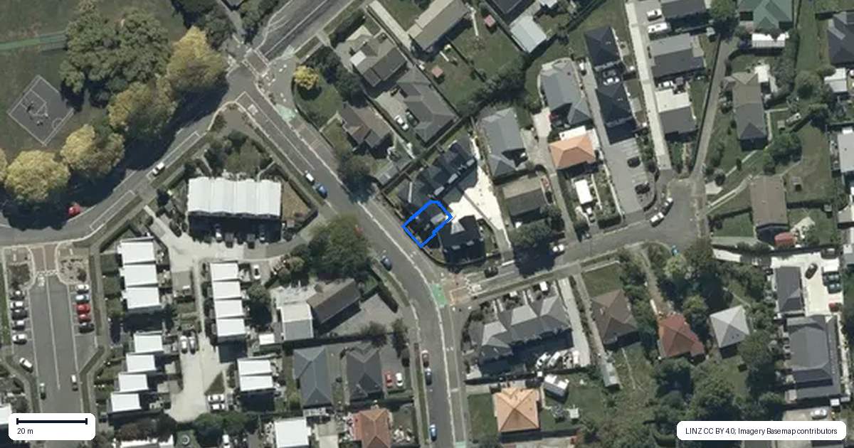 Property context map for 5/1 Huia Street, Riccarton, Christchurch