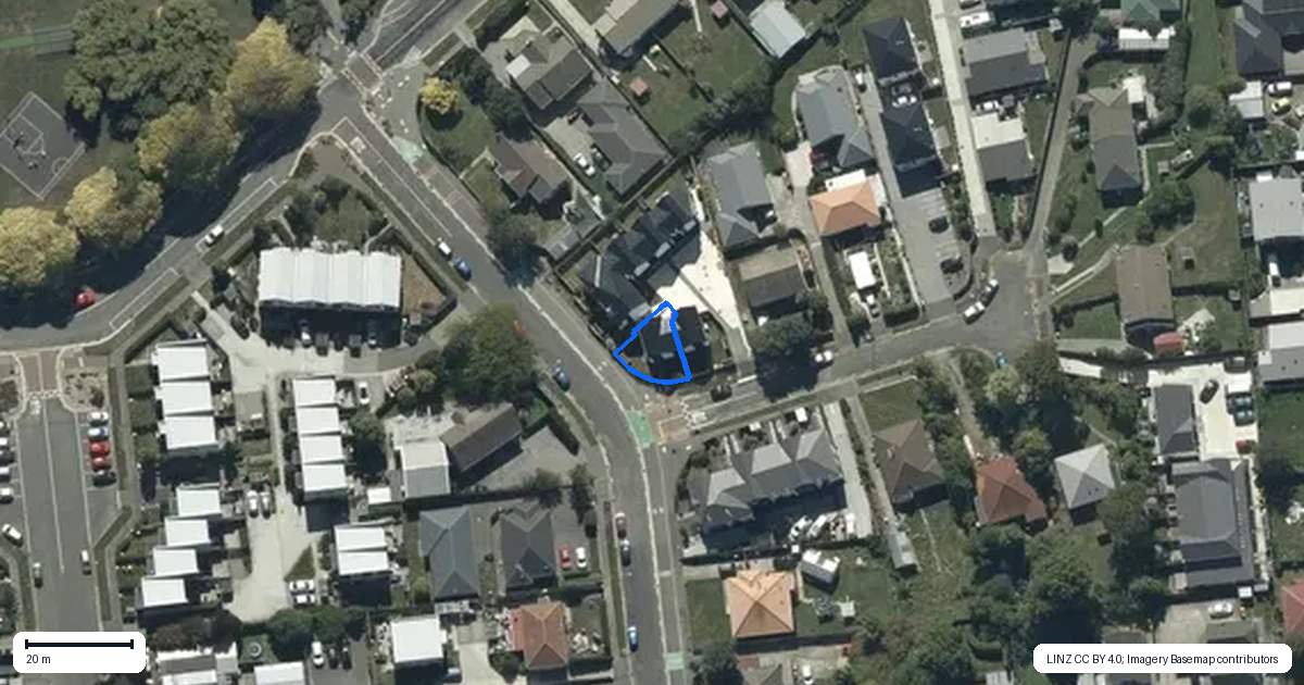 Property context map for 6/1 Huia Street, Riccarton, Christchurch