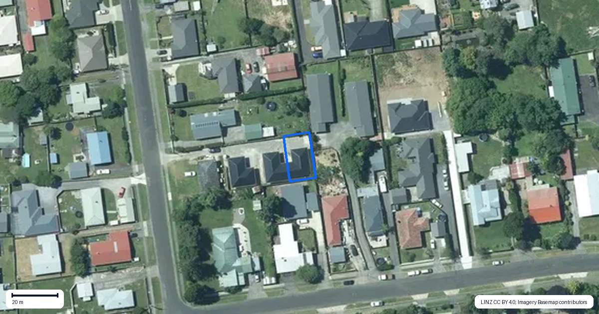 Property context map for 3/35 Mahoe Street, Inglewood