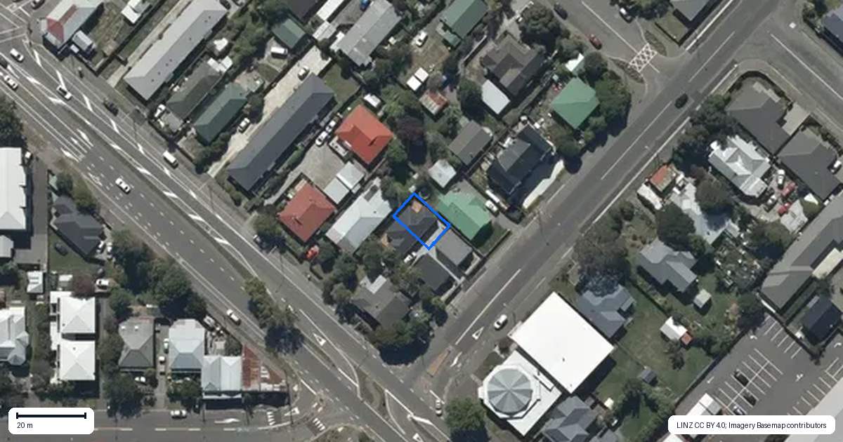 Property context map for 3/581 Worcester Street, Linwood, Christchurch