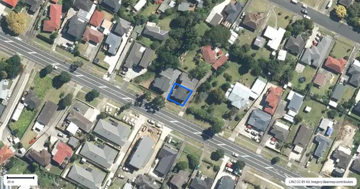 Property context map for 77A Buckland Road, Mangere East, Auckland