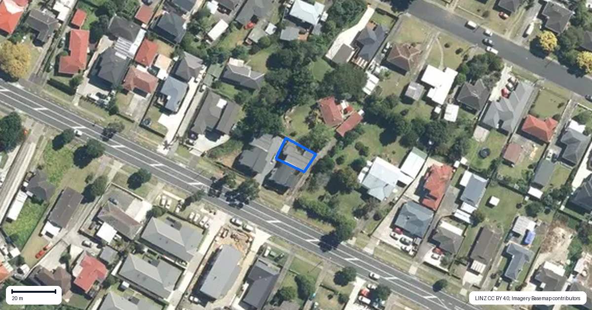 Property context map for 77B Buckland Road, Mangere East, Auckland