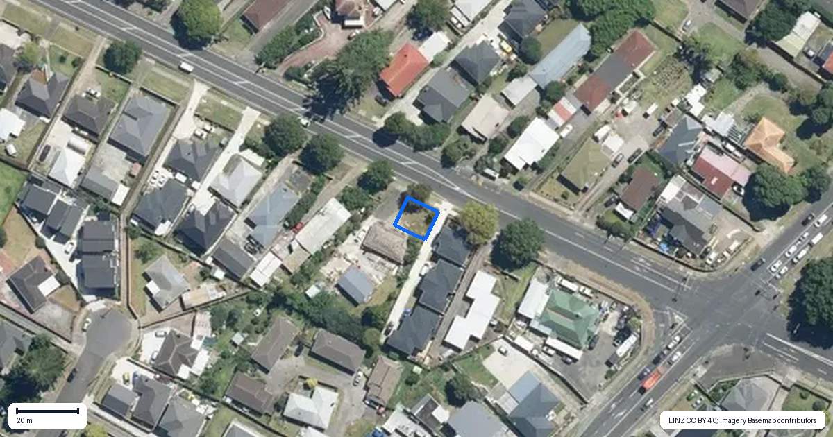 Property context map for 1/168 Buckland Road, Mangere East, Auckland