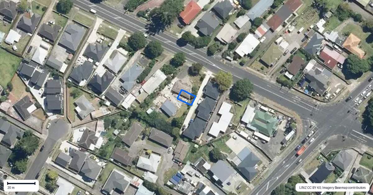 Property context map for 3/168 Buckland Road, Mangere East, Auckland
