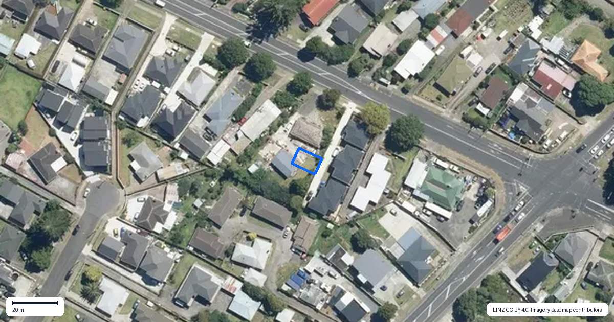 Property context map for 4/168 Buckland Road, Mangere East, Auckland