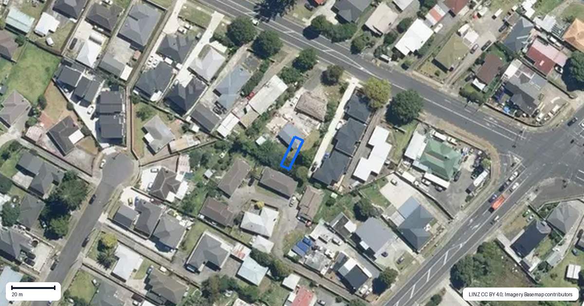 Property context map for 6/168 Buckland Road, Mangere East, Auckland