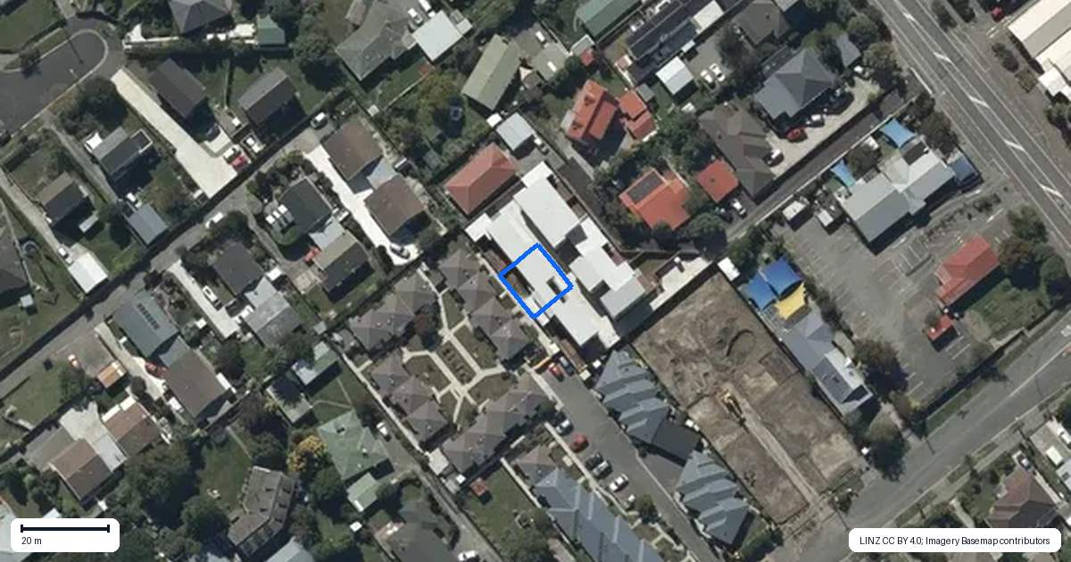 Property context map for 6/243 Lyttelton Street, Spreydon, Christchurch