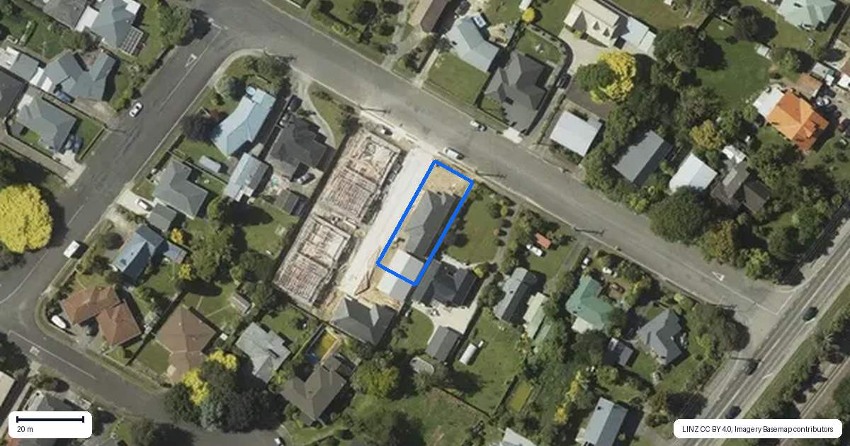 Property context map for 9 Gordon Place, Levin