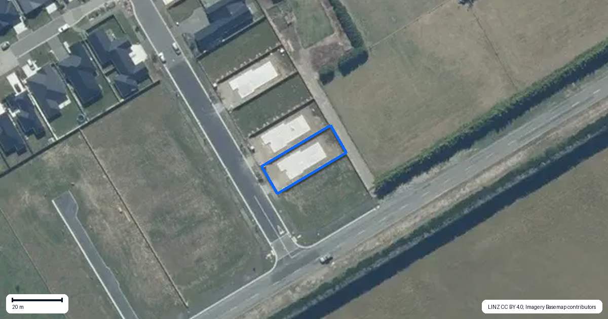 Property context map for 21 Nancy Wake Street, Rolleston