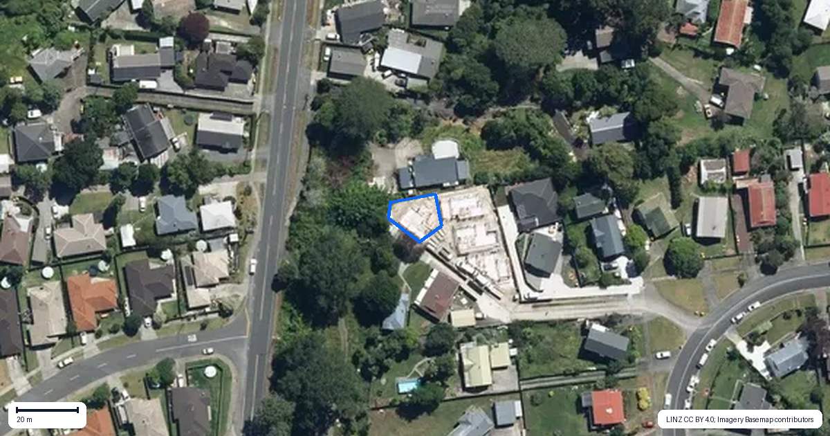Property context map for 19D Kellett Road, Ranui, Auckland