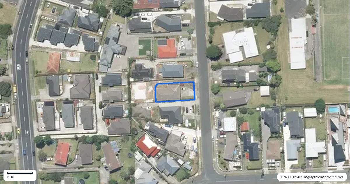 Property context map for 23 Tutere Road, Papatoetoe, Auckland