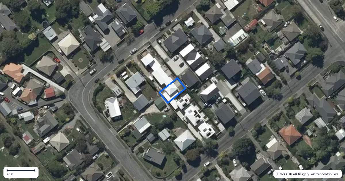Property context map for 4/16 McCombs Street, Somerfield, Christchurch