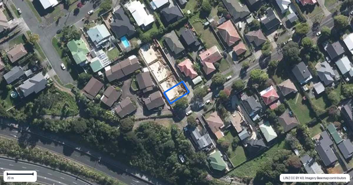 Property context map for 53A Alberta Street, Point Chevalier, Auckland