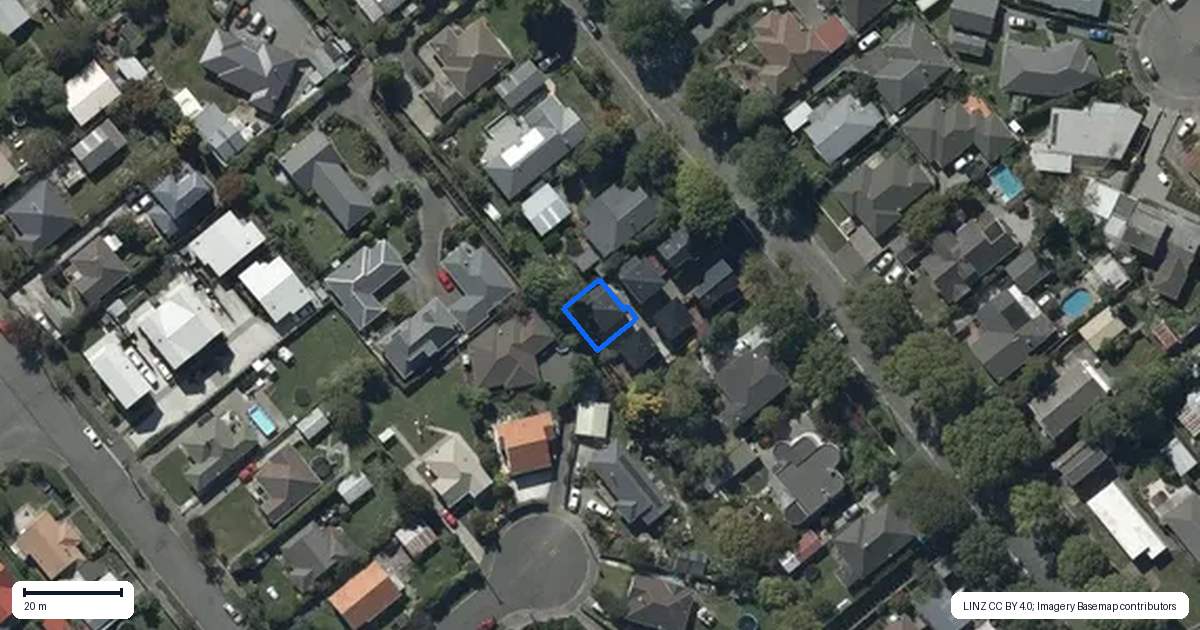 Property context map for 3/21 Therese Street, Spreydon, Christchurch