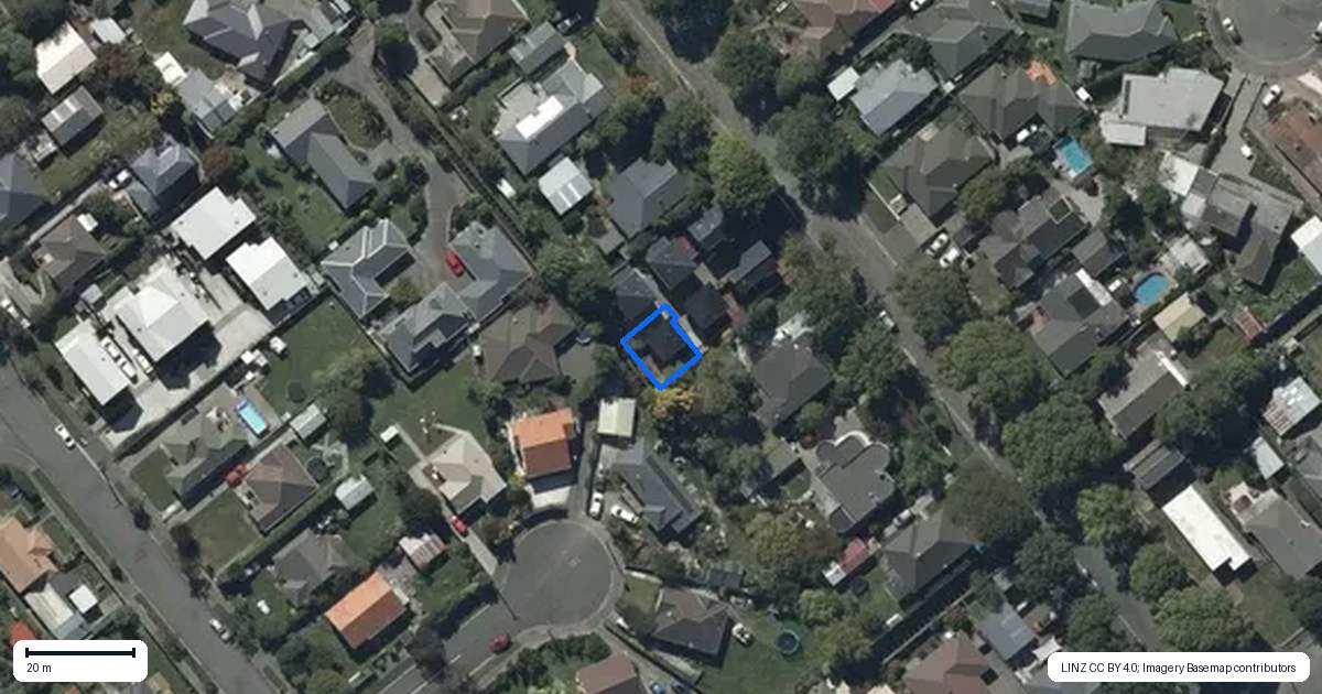 Property context map for 4/21 Therese Street, Spreydon, Christchurch