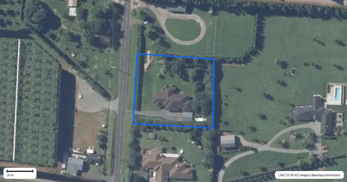 Property context map for 407 Youngson Road, Whakamarama