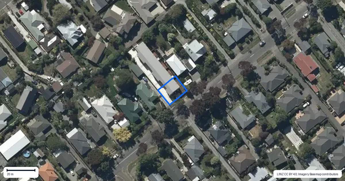 Property context map for 1/89 Rose Street, Somerfield, Christchurch