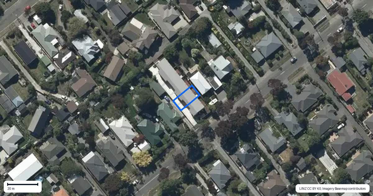 Property context map for 2/89 Rose Street, Somerfield, Christchurch