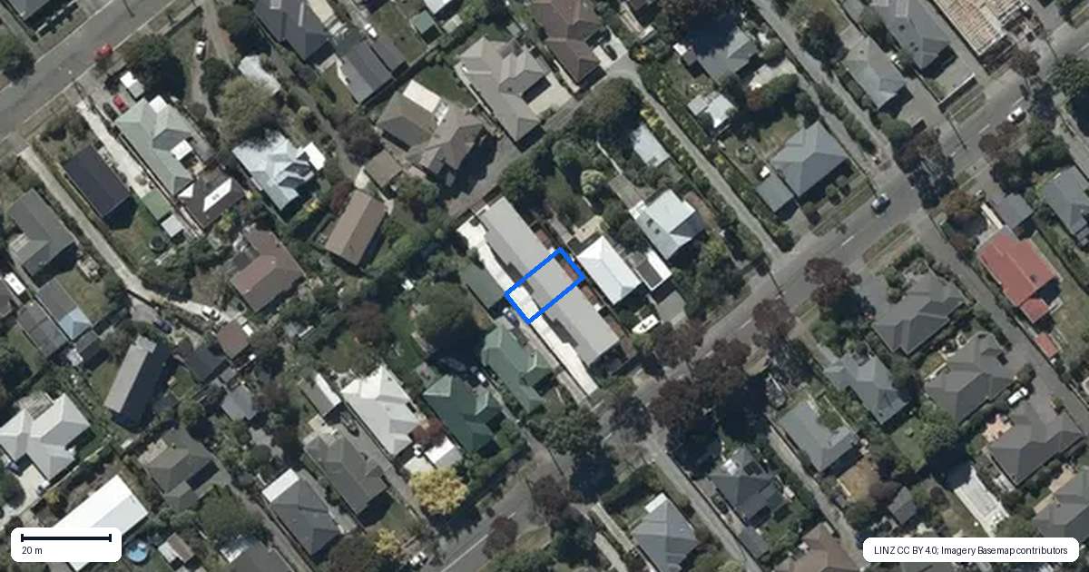Property context map for 3/89 Rose Street, Somerfield, Christchurch