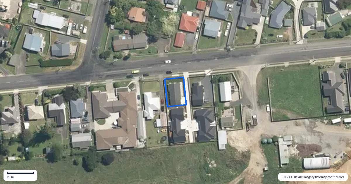 Property context map for 1/1707 Rewi Street, Te Awamutu