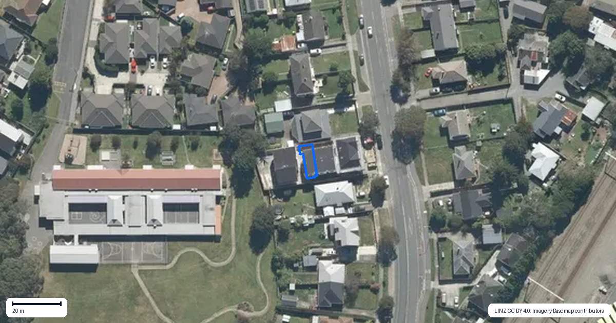 Property context map for 4/1243 High Street, Taita, Lower Hutt