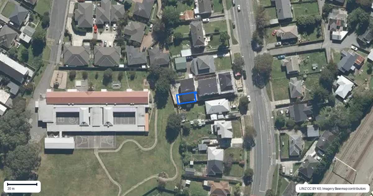 Property context map for 1/1243 High Street, Taita, Lower Hutt