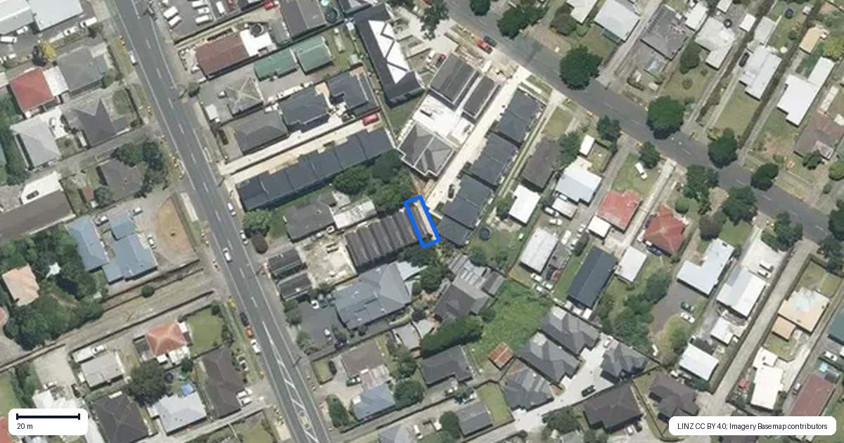 Property context map for 7/163 Russell Road, Manurewa, Auckland