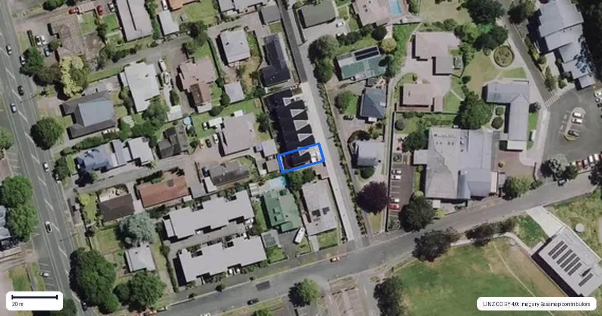 Property context map for 1/19 Beale Street, Hamilton East, Hamilton
