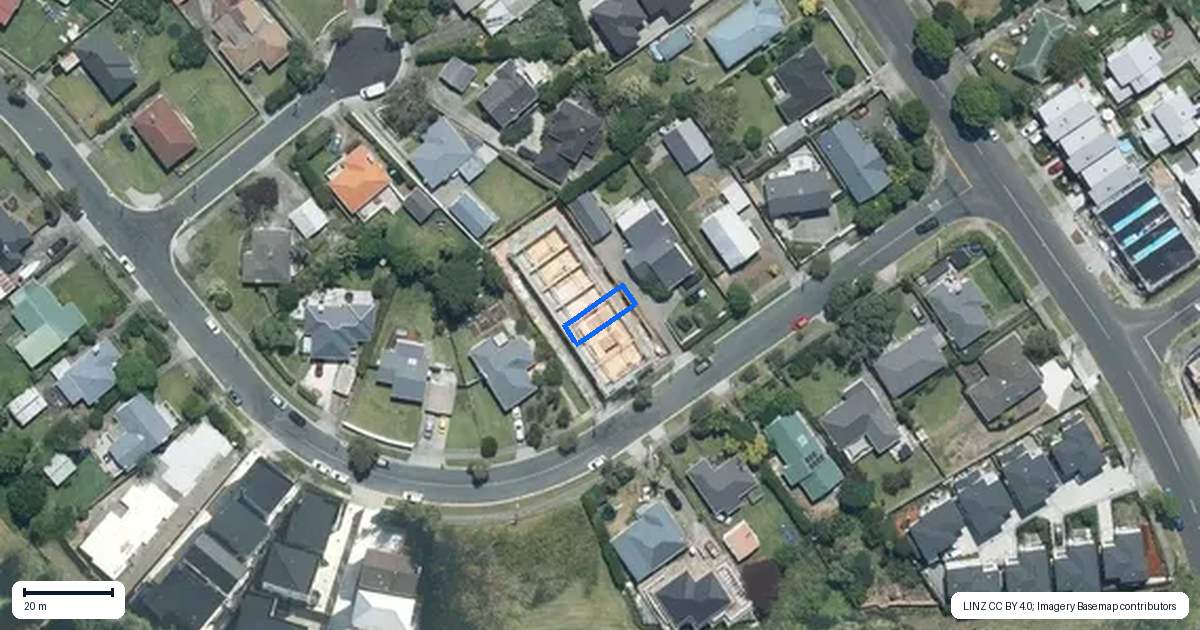 Property context map for 3/16 Sloane Street, Glen Innes, Auckland
