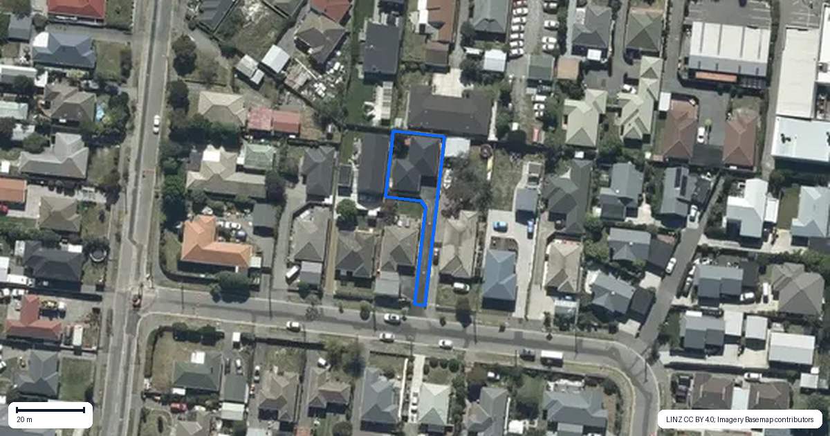 Property context map for 96A Willryan Avenue, New Brighton, Christchurch