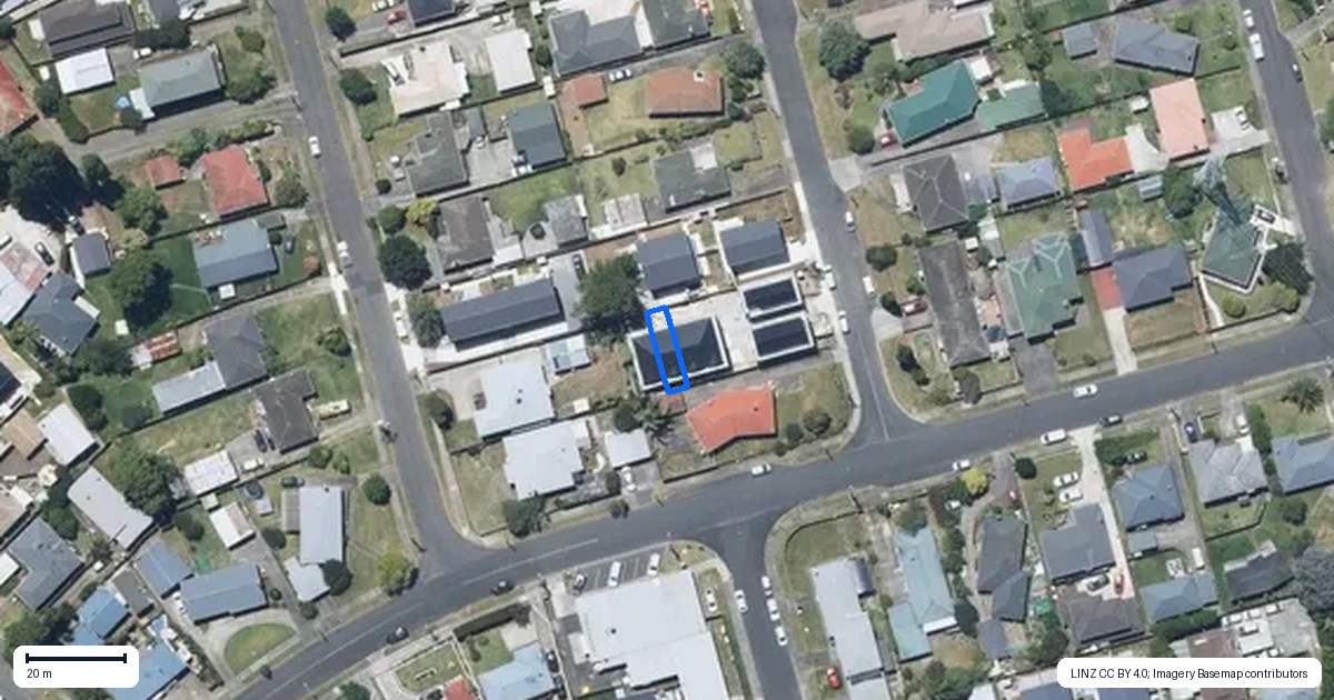 Property context map for 4E Osprey Street, Pakuranga, Auckland