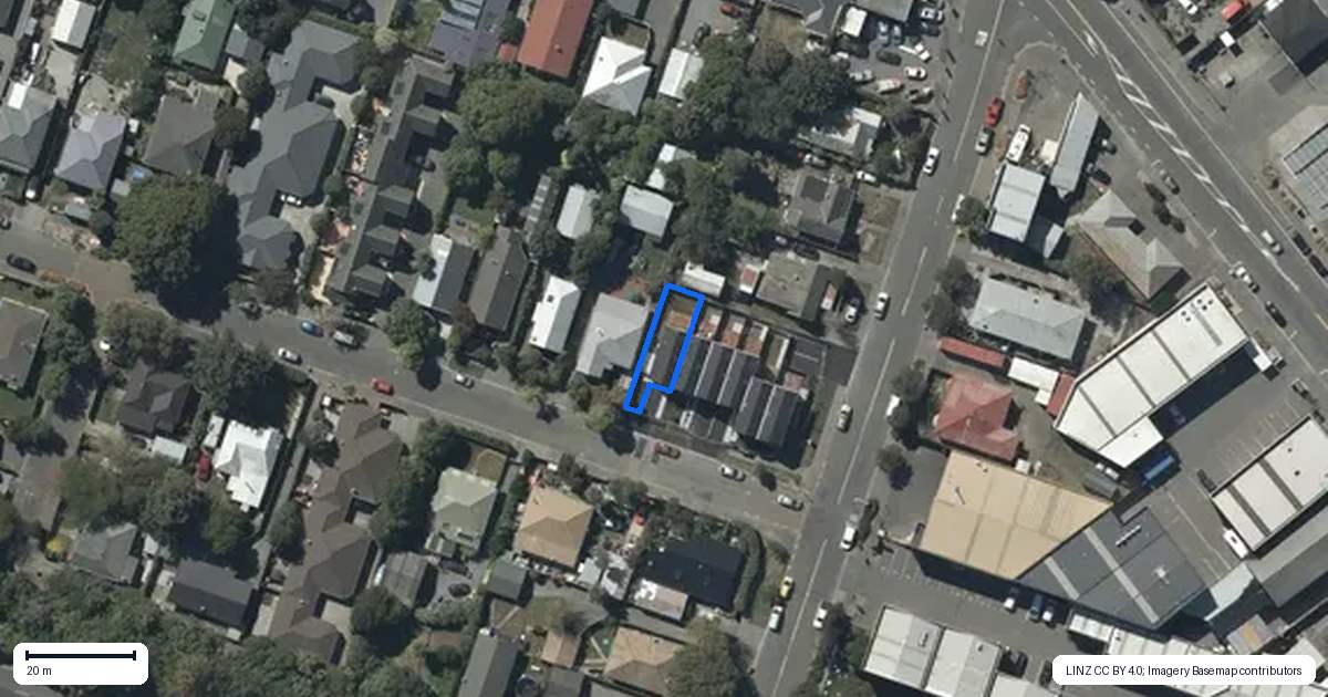 Property context map for 51 Walpole Street, Waltham, Christchurch