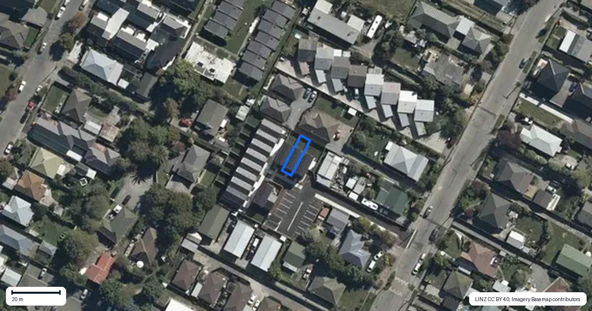 Property context map for 11/45 Bordesley Street, Phillipstown, Christchurch