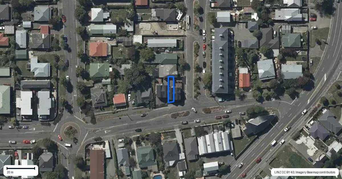 Property context map for 3/63 Hastings Street West, Sydenham, Christchurch