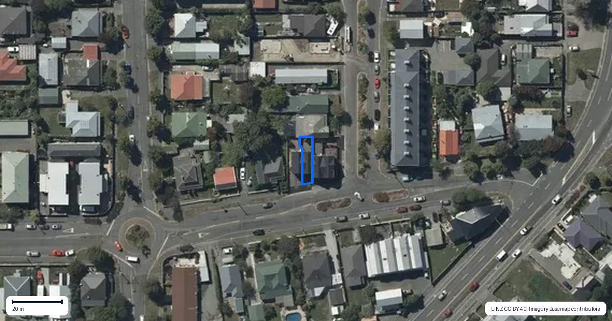 Property context map for 2/63 Hastings Street West, Sydenham, Christchurch