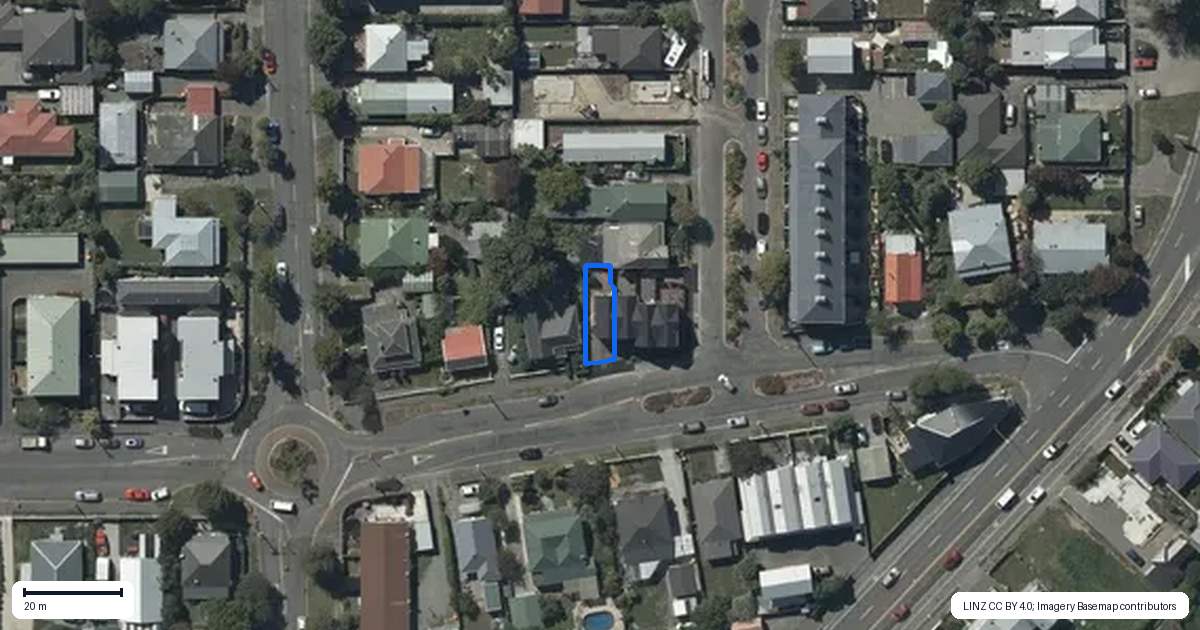 Property context map for 1/63 Hastings Street West, Sydenham, Christchurch